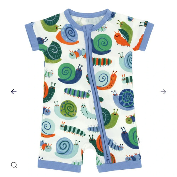 Little Sleepies Inchin’ Along Shorty Zippy - Picture 2 of 3